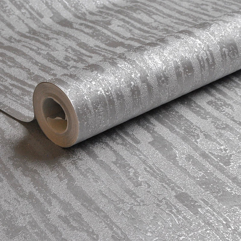 Industrial Shimmer Silver Textured | Wallpaper Roll