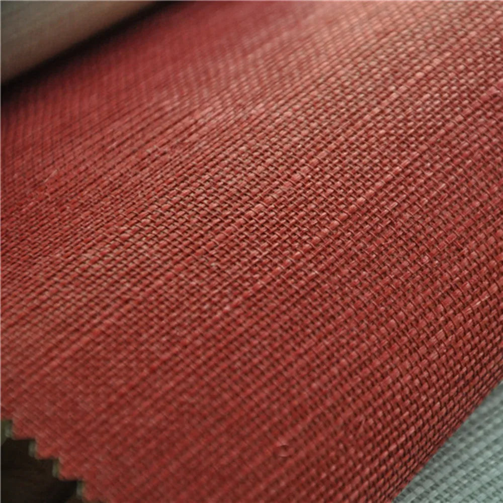 Red Natural Texture Sisal | Grasscloth Wallpaper Roll