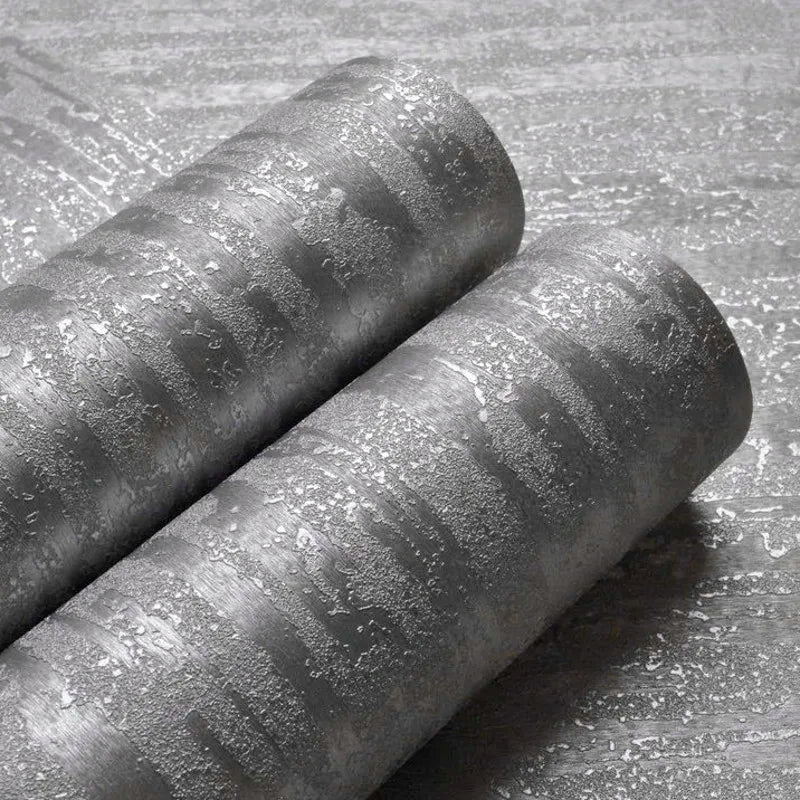 Industrial Shimmer Silver Textured | Wallpaper Roll