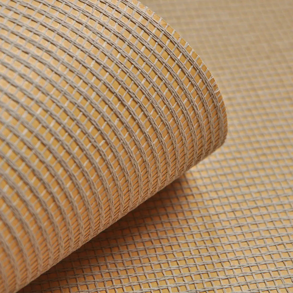 Textured Natural Weave Brown | Grasscloth Wallpaper Roll