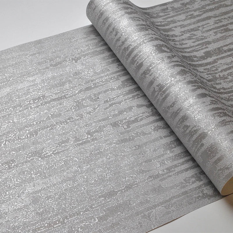 Industrial Shimmer Silver Textured | Wallpaper Roll