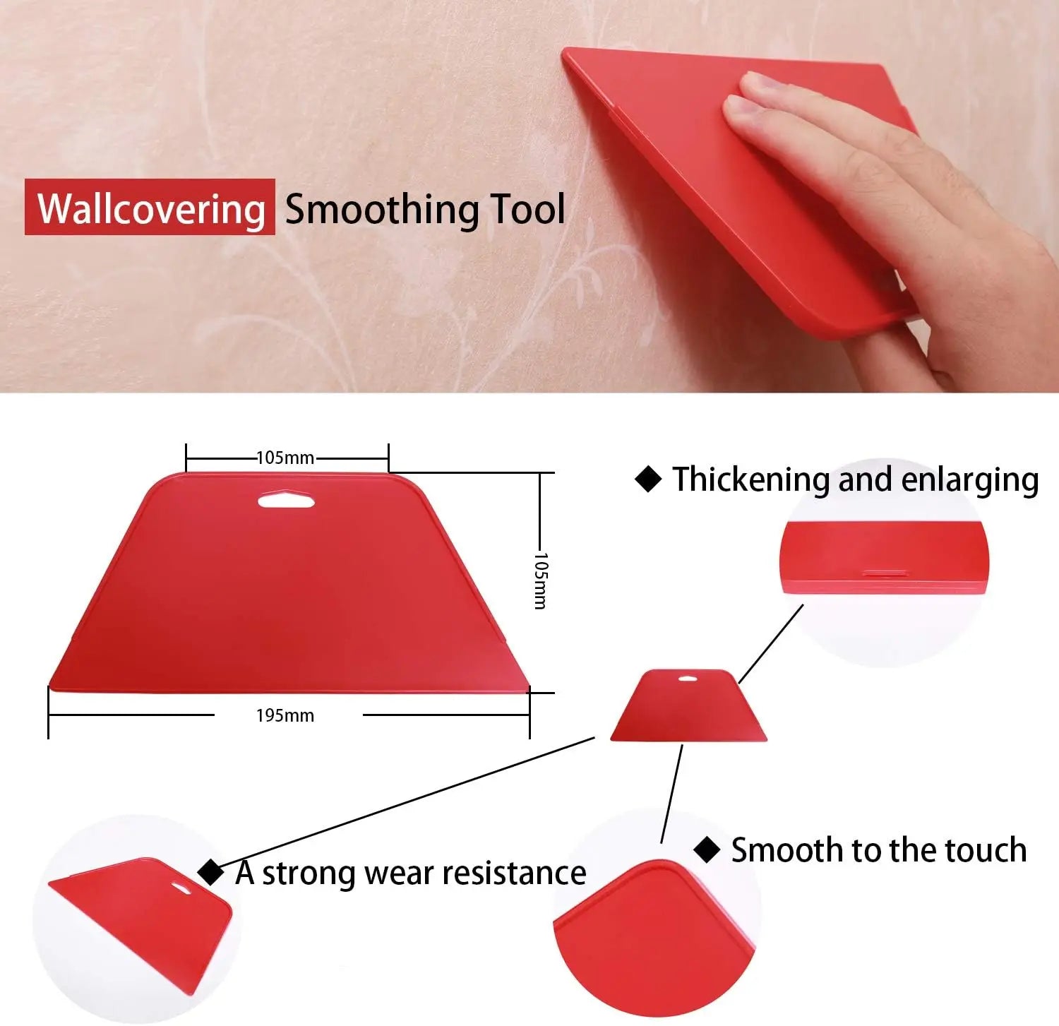 Wallpaper Installation Tool Kit – Scraper & Smoother Set for Perfect Finish