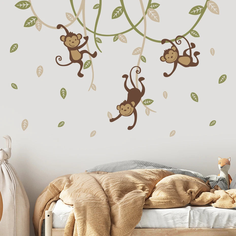 Monkeys' Jungle | Wall Sticker | Peel and Stick