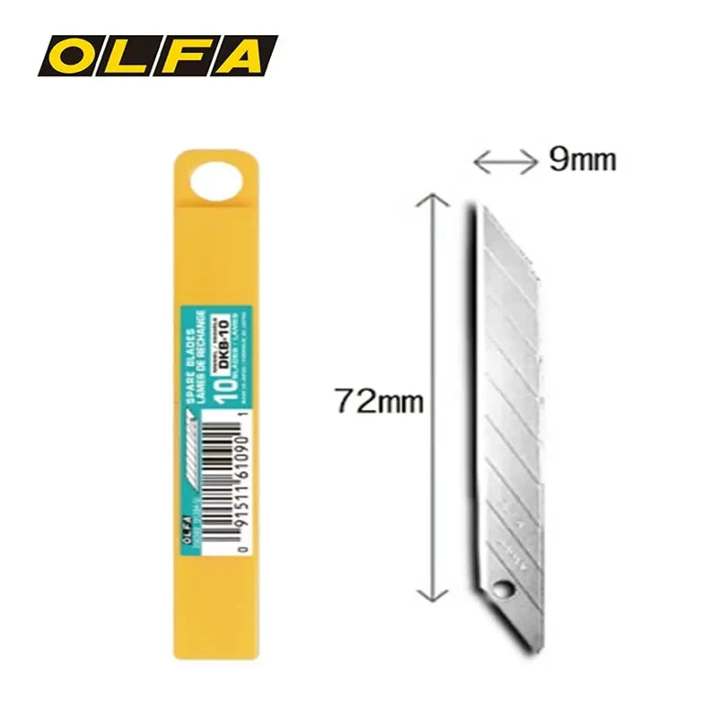 10 pieces Olfa DKB-10 high quality alloy steel 9 mm replacement blade