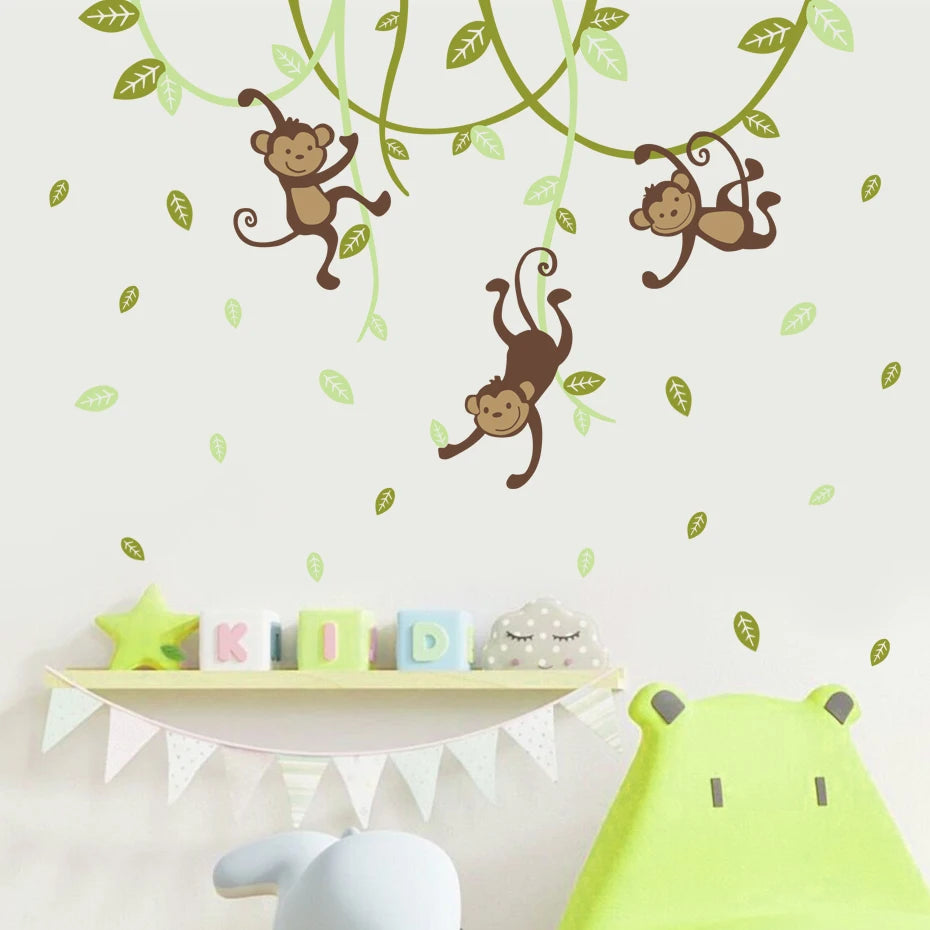 Monkeys' Jungle | Wall Sticker | Peel and Stick