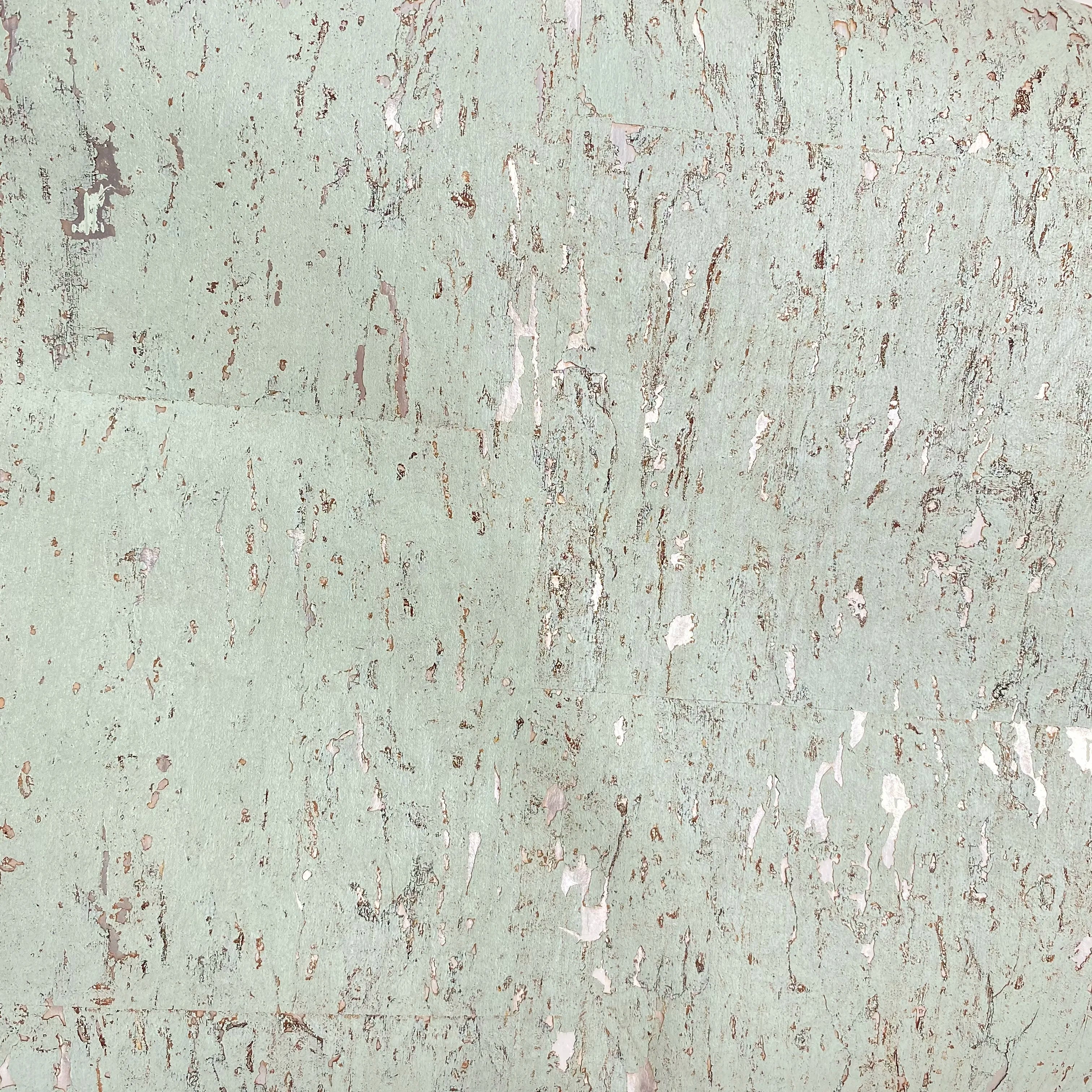 Silver Green | Cork Wallpaper