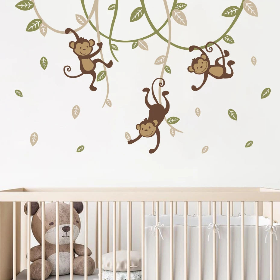 Monkeys' Jungle | Wall Sticker | Peel and Stick