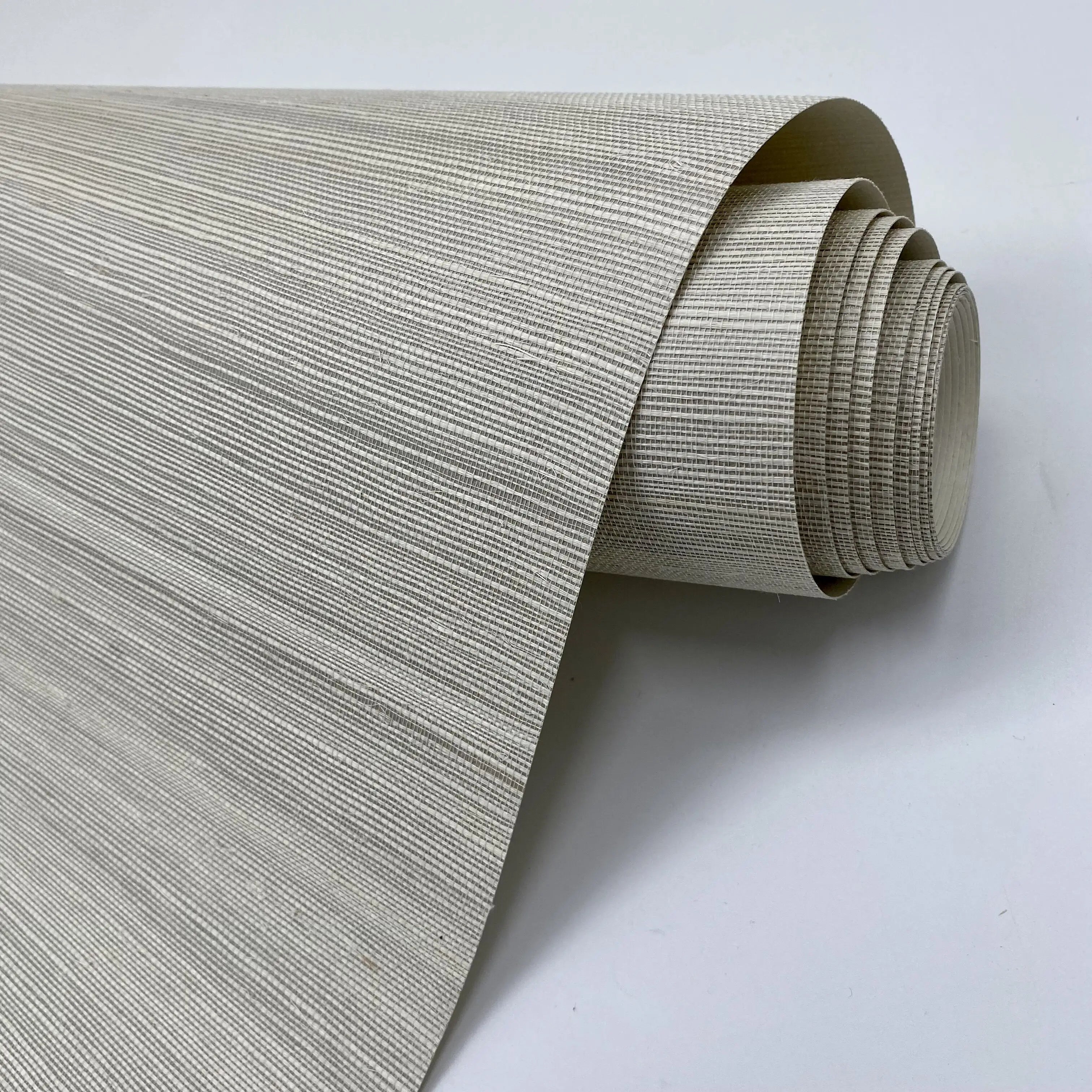 Beige Color With Paper Backing Sisal | Grasscloth Wallpaper Roll