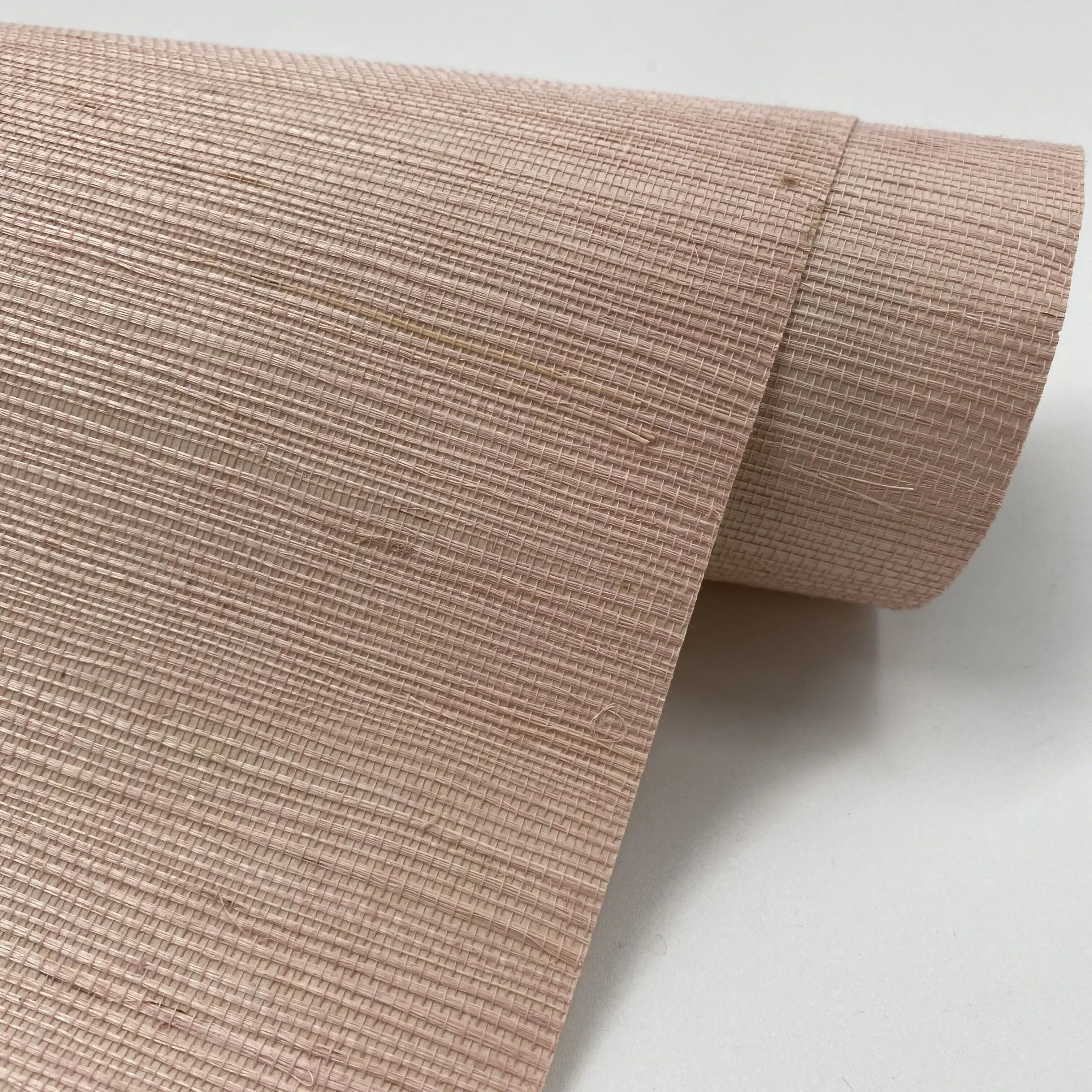 Light Pink With Paper Backing Sisal | Grasscloth Wallpaper Roll